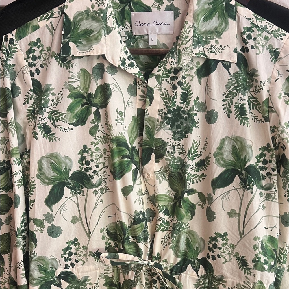 Cara Cara Green Floral Mini Dress - Picture 3 of 4